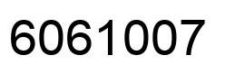 Número 6061007 imagen negro