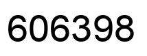 Number 606398 black image