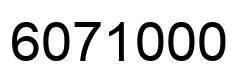 Number 6071000 black image