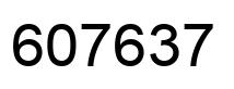 Número 607637 imagen negro