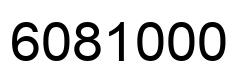 Number 6081000 black image