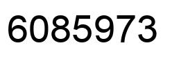 Number 6085973 black image