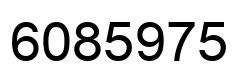 Number 6085975 black image