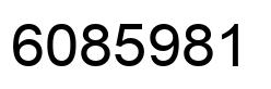Number 6085981 black image