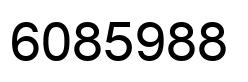 Número 6085988 imagen negro