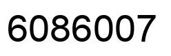 Number 6086007 black image