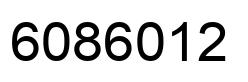 Number 6086012 black image
