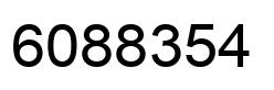 Number 6088354 black image