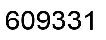 Number 609331 black image
