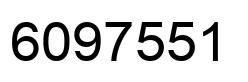 Número 6097551 imagen negro
