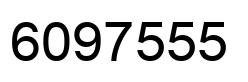 Number 6097555 black image