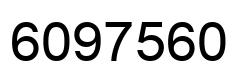 Number 6097560 black image