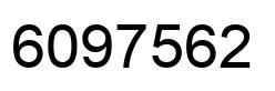Número 6097562 imagen negro