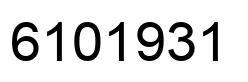 Number 6101931 black image