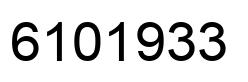 Number 6101933 black image