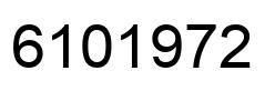 Number 6101972 black image