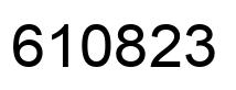 Number 610823 black image