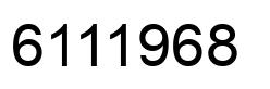 Number 6111968 black image
