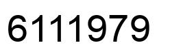 Número 6111979 imagen negro