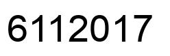 Número 6112017 imagen negro