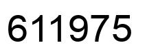 Number 611975 black image