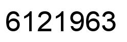 Number 6121963 black image