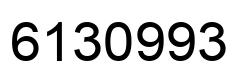 Number 6130993 black image