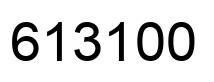 Number 613100 black image