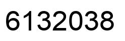 Number 6132038 black image