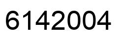 Número 6142004 imagen negro