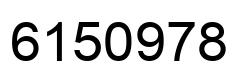 Número 6150978 imagen negro