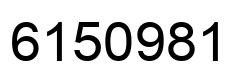 Número 6150981 imagen negro