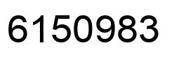 Número 6150983 imagen negro
