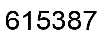 Número 615387 imagen negro