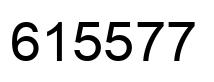 Number 615577 black image