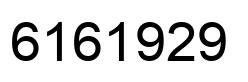 Number 6161929 black image