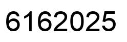Number 6162025 black image