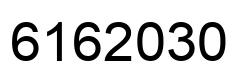Number 6162030 black image