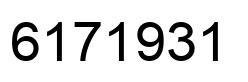 Number 6171931 black image