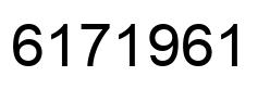 Number 6171961 black image