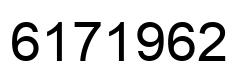Number 6171962 black image