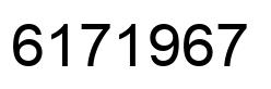 Number 6171967 black image