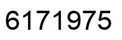 Number 6171975 black image