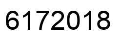 Number 6172018 black image