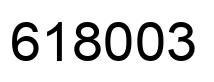 Número 618003 imagen negro