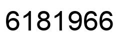 Number 6181966 black image