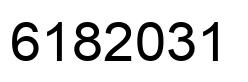 Number 6182031 black image
