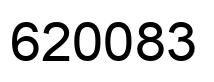 Number 620083 black image