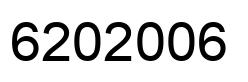 Number 6202006 black image