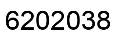 Number 6202038 black image